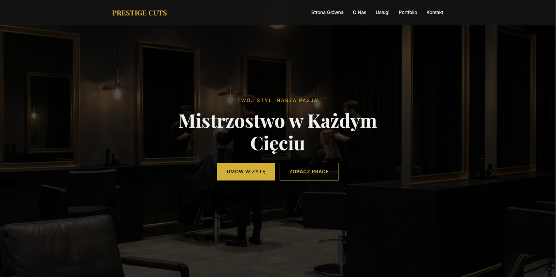 Fryzjer Premium - Luxury Barber Shop Website
